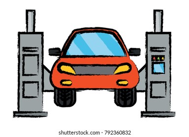 car lift machine icon