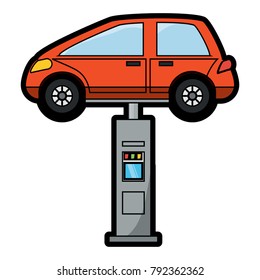 car lift machine icon