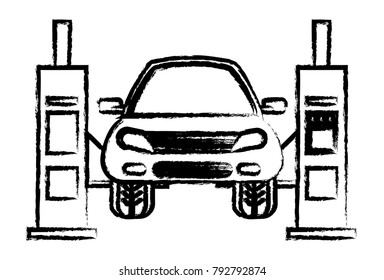 car lift machine icon