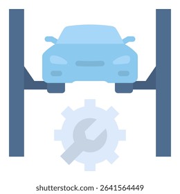 Car Lifter Icon Element For Design