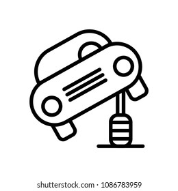 car lifter icon. Element of car repair for mobile concept and web apps. Detailed icon can be used for web and mobile. Premium icon on white background