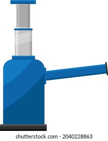 Car lifter, illustration, vector on white background.
