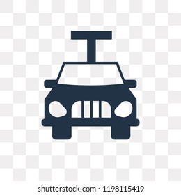 Car lifter vector icon isolated on transparent background, Car lifter transparency concept can be used web and mobile