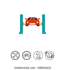 Car lifting icon