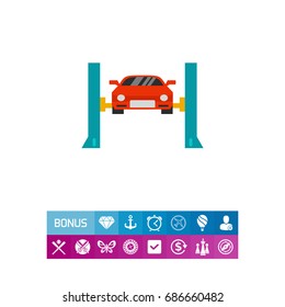 Car lifting icon