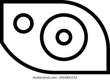 car light icon. Thin linear style design isolated on white background