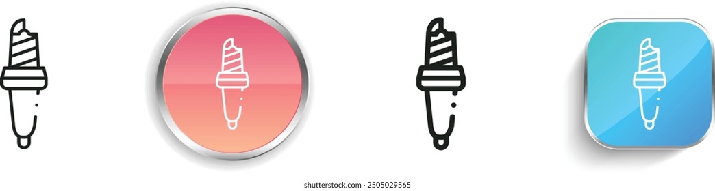 car light icon. Thin Linear, Regular and Button Style Design Isolated On White Background