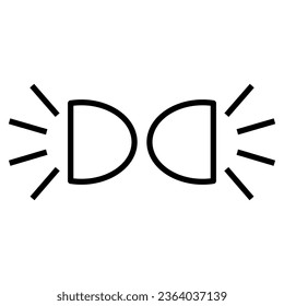 plantillas de diseño de vectores de iconos de luz de coche 