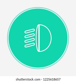 Car light vector icon sign symbol