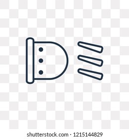Car Light vector outline icon isolated on transparent background, high quality linear Car Light transparency concept can be used web and mobile