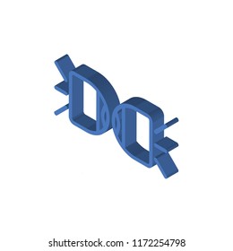 Car lights isometric left top view 3D icon