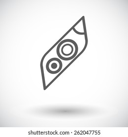Car Lights. Single flat icon on white background. Vector illustration.