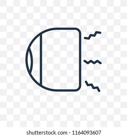 Car lights vector icon isolated on transparent background, Car lights logo concept