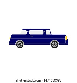 car limousine icon. flat illustration of car limousine vector icon. car limousine sign symbol