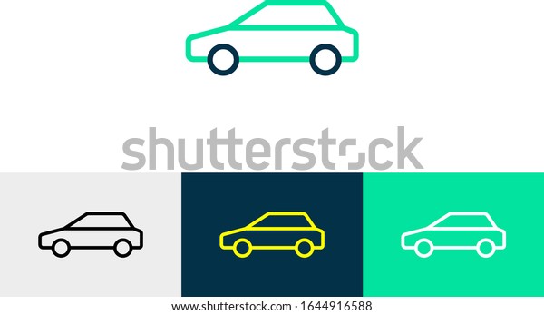 car line art icon\
vector