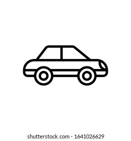 car line art vector icon - ui icon vector