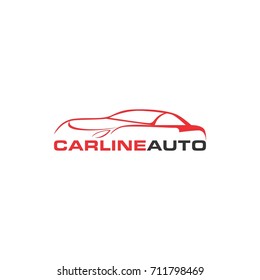CAR LINE AUTO MOBILE LOGO 