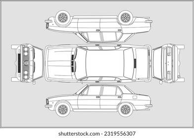 Informe de estado de inspección de daños del seguro de trazabilidad de línea de automóvil vector