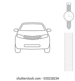 Car Line Icon Stock Vector (Royalty Free) 533218234 | Shutterstock