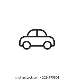 car line icon. automobile and transport symbol. isolated vector image in simple style