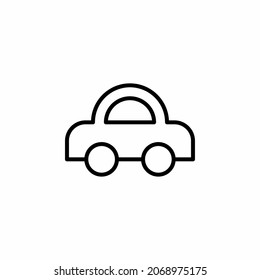 Car line icon design concept 