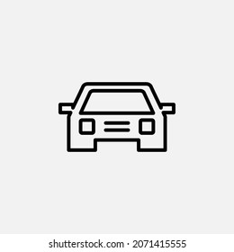 Car line icon design concept 