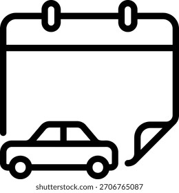 car line icon illustration vector