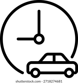 Vektorgrafik des Autoliniensymbols