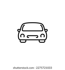 Car line icon isolated on white background