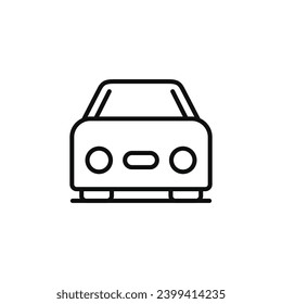 Car line icon isolated on white background