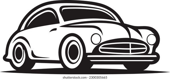 Car line icon, logo. Simple outline style sign symbol.Vector illustration.