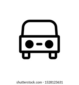 Car line icon, outline vector sign, linear pictogram isolated on white. Vehicle symbol, logo illustration
