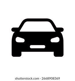 car line icon sign vector illustration isolated on white