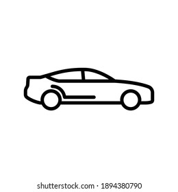 Car line icon. simple design editable. Design template vector