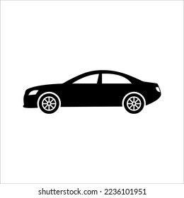 Icono de línea de auto. Símbolo de signo de estilo de contorno simple. Auto, visión, deporte, raza, concepto de transporte. ilustración vectorial de automóvil sobre fondo blanco