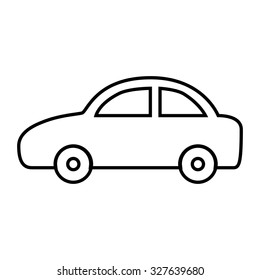 Car  line icon. Vector. 