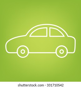 Car  line icon. Vector. 