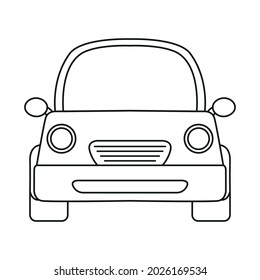 Car line icon vector illustration