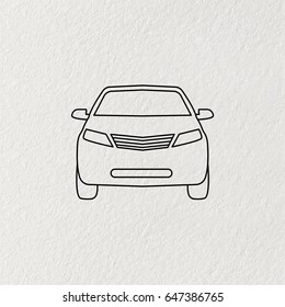 Car line icon. vector illustration