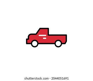 Car line icon. Vector symbol in trendy flat style on white background. Travel sing for design.