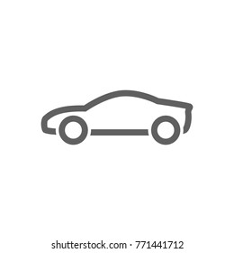 Car line icon vector. Transportation concept.