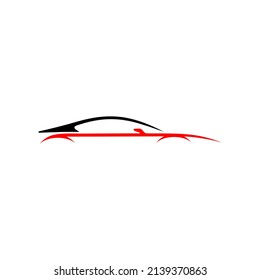 plantilla de diseño de logotipo de línea de coche