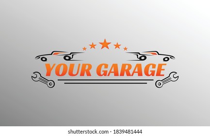 car line logo template for garage or community