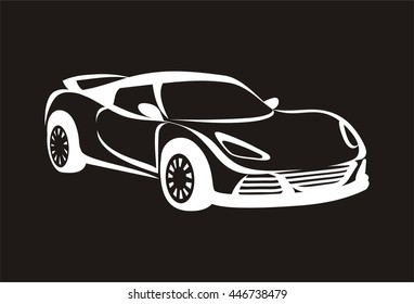 Car Line Logo Vector
