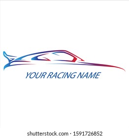 Car Line Logo Vector Design