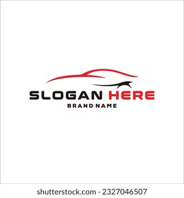 Car Line Logo Vector Illustration