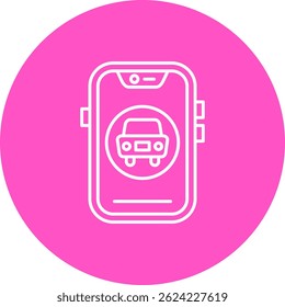 Car Line vector Icon Design