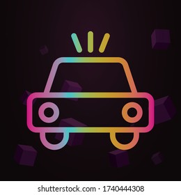 Car line Vektor nolan Symbol Einfache dünne Linie, Umrissvektor Vektor Verunreinigung Symbole für ui und ux, Website oder mobile Anwendung