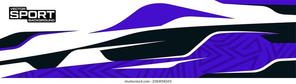 Car livery design. abstract racing graphic background for vinyl wrap and stickers