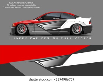  vector de diseño de la línea de auto. Diseños gráficos abstractos de fondo de banda para ajuste
